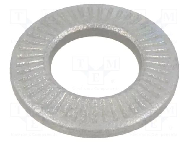 Washer; internally serrated; M8; D=16mm; h=2.2mm; spring steel BOSSARD B8/BN80598