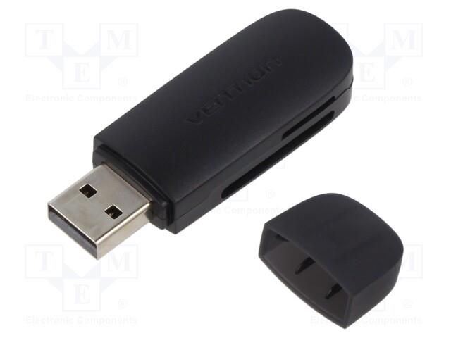 Card reader: memory; USB A plug; OTG,USB 3.0; PnP and Hot Swap VENTION CLFB0