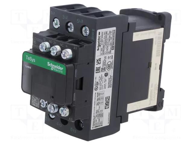 Contactor: 3-pole; NO x3; Auxiliary contacts: NC + NO; 24VDC; 25A SCHNEIDER ELECTRIC LC1D256BD