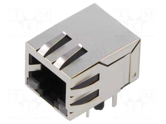 Connector: RJ45; socket; PIN: 8; shielded,with LED; Layout: 8p8c ADAM TECH MTJ88TX1FSDPGLP