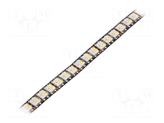 Programmable LED tape; RGBW; 5050; LED/m: 144; 8mm; black PCB; IP20 IPIXEL LED S008144CA4S1-RGBNW