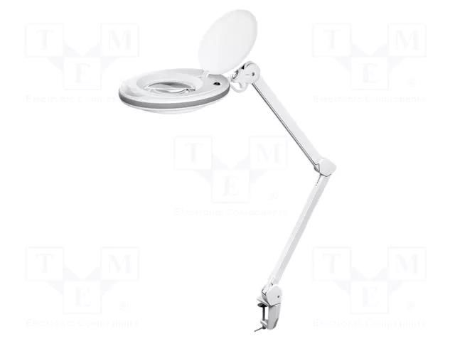 Desk magnifier; with backlight; 3dpt; Ø127mm; Illumination: LED Goobay GOOBAY-60360