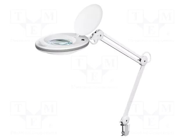 Desk magnifier; with backlight; 3dpt; Ø127mm; Illumination: LED Goobay GOOBAY-60361