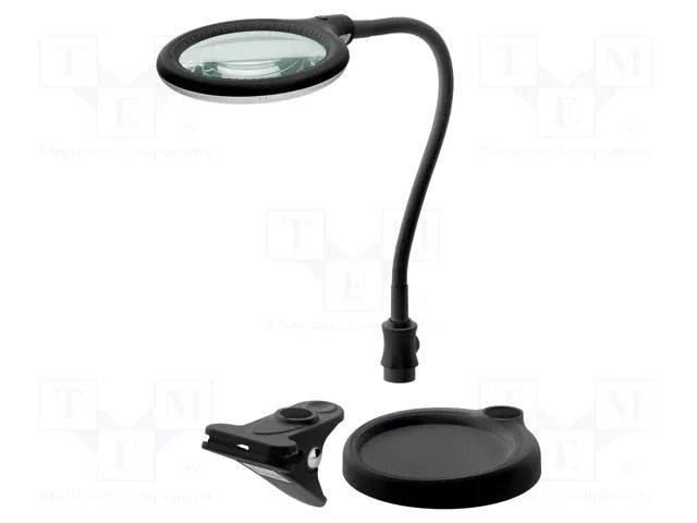 Desk magnifier; with backlight; 3dpt; Ø100mm; Illumination: LED GOOBAY GOOBAY-64990