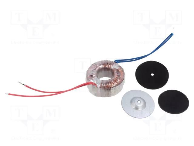 Transformer: toroidal; 30VA; 230VAC; 24V; 1.25A; Leads: cables; IP00 INDEL TST30W/24V