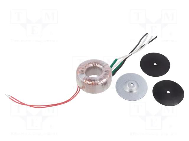 Transformer: toroidal; 30VA; 230VAC; 22V; 22V; 0.68A; 0.68A; IP00 INDEL TST30W/2X22V