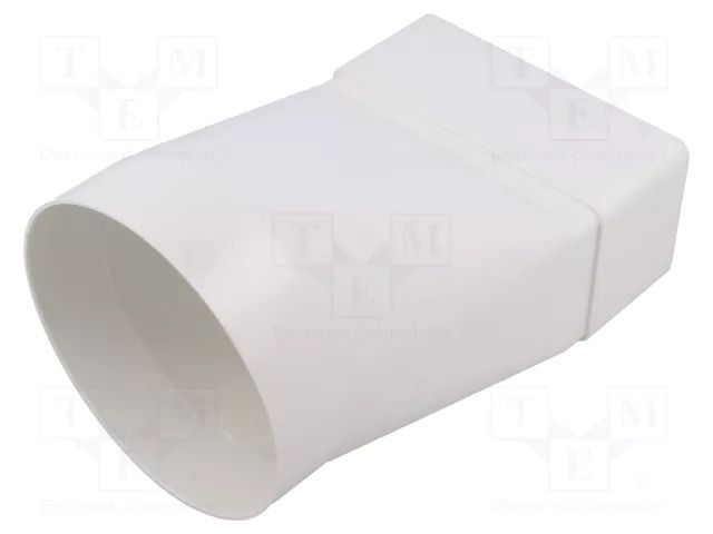 Round flat connector; ABS; white; Ø104x110mm DOSPEL S.A. 007-0224