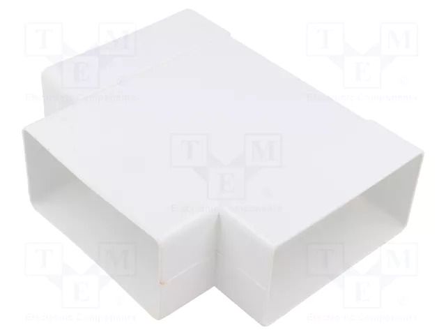 Flat t-joint; ABS; white; 110x55mm DOSPEL S.A. 007-0227
