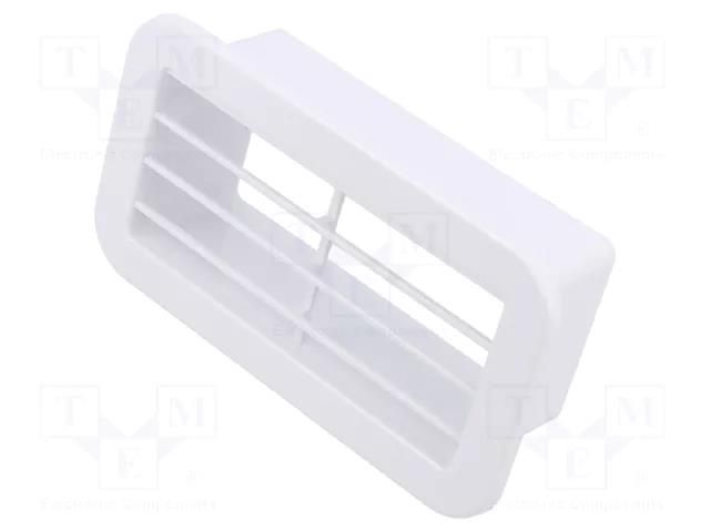 Accessories: ventilation grille; white; Body dim: 127x71x39mm DOSPEL S.A. 007-1511