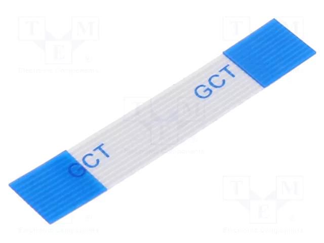 FFC tape; Cores: 10; Tape ph: 0.5mm; contacts on the same side GCT 05-10-A-0030-A