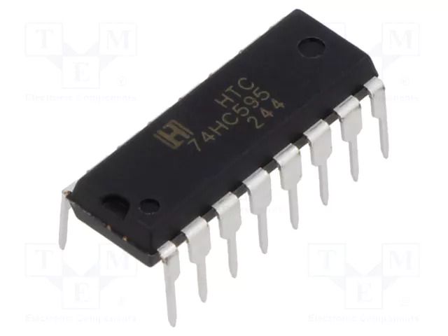 IC: digital; THT; DIP16; HC; -55÷125°C; 2÷6VDC; OUT: 3-state TAEJIN TECHNOLOGY / HTC Korea 74HC595N-TT
