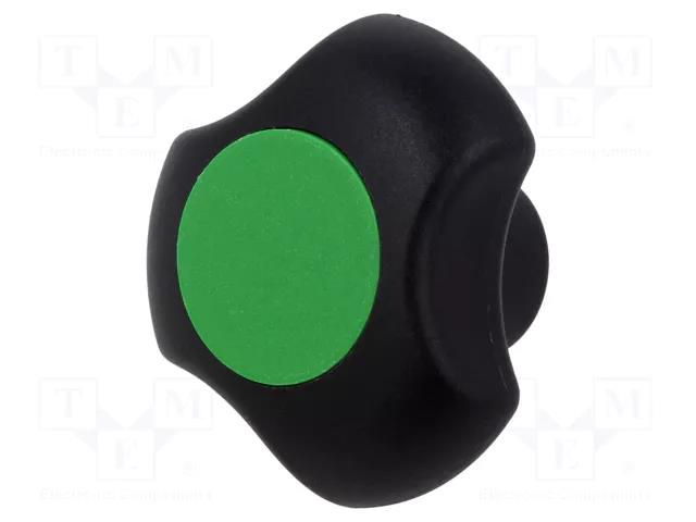 Knob; Ø: 40mm; Int.thread: M6; 13.5mm; H: 25mm; technopolymer PA ELESA+GANTER EG-167835-C17