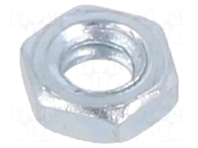 Nut; hexagonal; UNC 4-40; steel; Plating: zinc; 4.66mm KEYSTONE KEYS7235-3