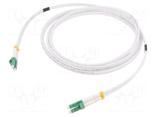 Fiber patch cord; OS2; LC/APC,both sides; 7.5m; LSZH; white LOGILINK FC0LC07