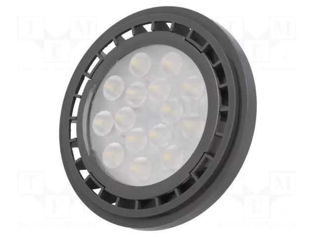 LED lamp; neutral white; GU10; 230VAC; 1250lm; 12.5W; 40°; 4000K GTV Poland LDES111NW13W4015