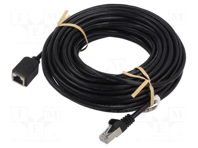 Extender RJ45; F/UTP; 5e; stranded; Cu; PVC; black; 5m; 26AWG Goobay GOOBAY-91884