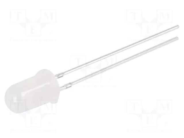 LED; orange; 5mm; 220÷330mcd; 60°; Front: convex; 1.8÷2.2VDC; 66mW OPTOSUPPLY OSO5PA5B62A-1MA