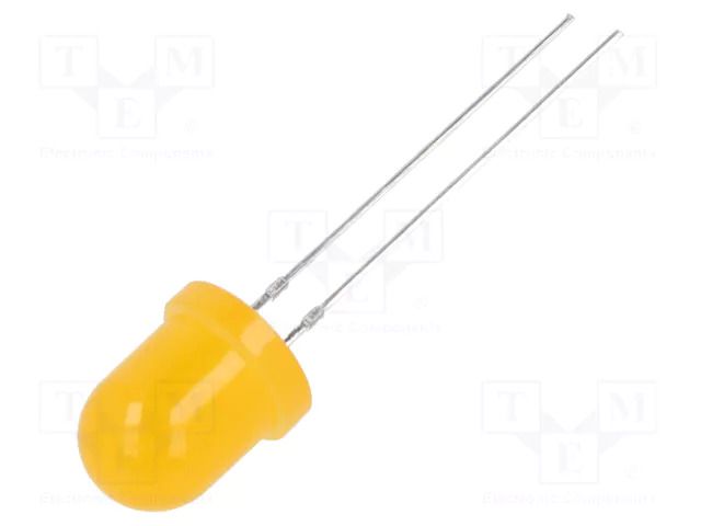 LED; orange; 8mm; 1120÷1560mcd; 30°; Front: convex; 12VDC; -30÷85°C OPTOSUPPLY OSO5PA8134A-12V