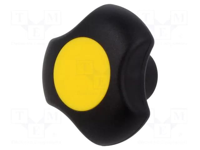 Knob; Ø: 40mm; Int.thread: M6; 13.5mm; H: 25mm; technopolymer PA ELESA+GANTER EG-167835-C4