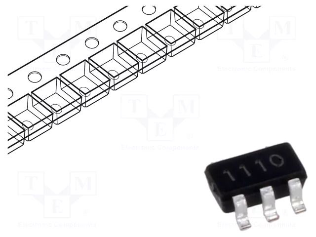 IC: instrumentation amplifier; 650kHz; SOT25; Iquiesc: 3uA DIODES INCORPORATED ZXCT1110W5-7