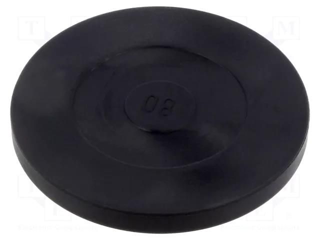 No-slip disk; elastomer thermoplastic TPE; H: 7mm; Ø: 68mm FATH FA-098DG080