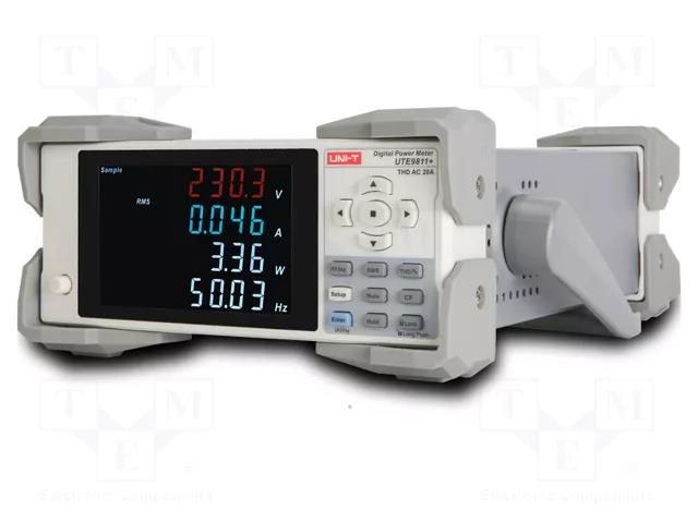 Meter: power; LCD; True RMS AC,True RMS AC+DC; 20A; 600V; 40÷400Hz UNI-T UTE9802+