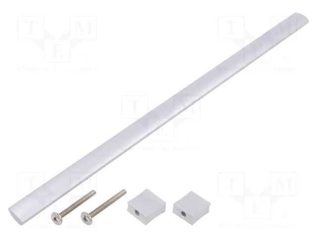 Holder; aluminium; natural; H: 30.5mm; L: 307mm; W: 15.5mm; handle GTV Poland GTV-UA-B0-311288