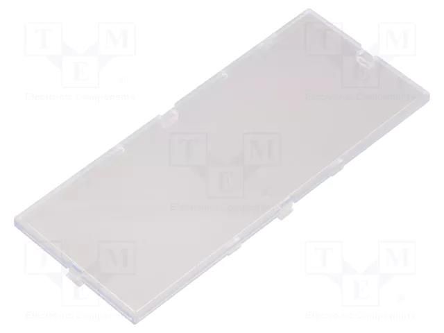 Front panel; transparent; 1597 HAMMOND HM-1597D6MPTPC