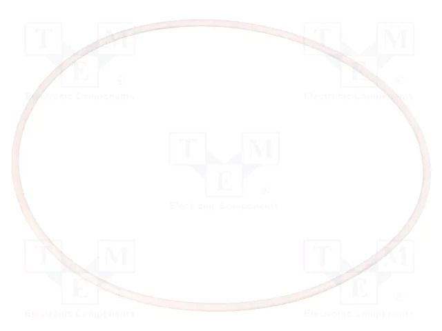 O-ring gasket; silicone; Thk: 3mm; Øint: 160mm; white; -60÷160°C ORING USZCZELNIENIA TECHNICZNE O-160X3-SI-WH