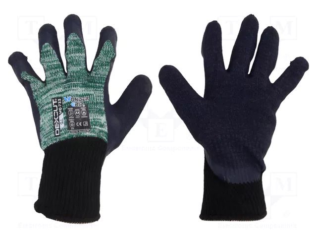 Protective gloves; Size: 9,L; green; Dexcut WONDER GRIP WG-733-L/09