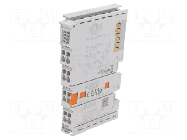 Industrial module: analog input; -25÷60°C; IP20; IN: 8; EtherCAT Beckhoff Automation EL3058