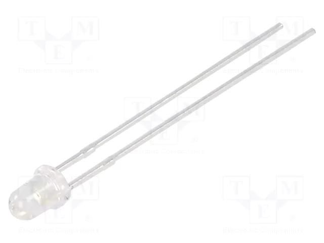 LED; amber; 3mm; 270÷460mcd; 30°; Front: convex; 1.6÷2.6VDC; 65mW Inolux INL-3AA30