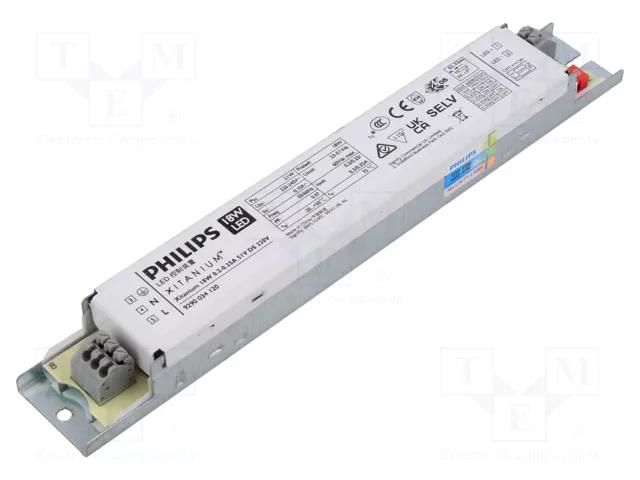 Power supply: switching; LED; 18W; 23÷51VDC; 200÷350mA; 220÷240VAC PHILIPS 929003412080