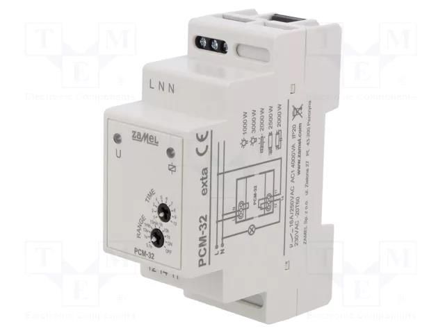 Timer; 0,1s÷10days; SPDT; 250VAC/16A; Usup: 230VAC; PCM; -20÷60°C ZAMEL PCM-32