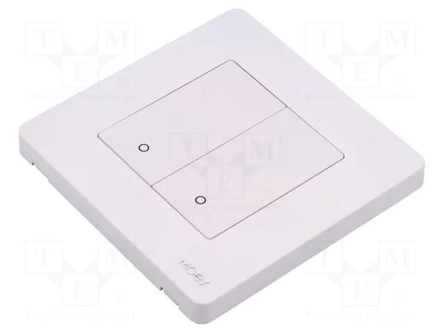 Touchless switch; No.of butt: 2; white MOES SR-ZT2-W