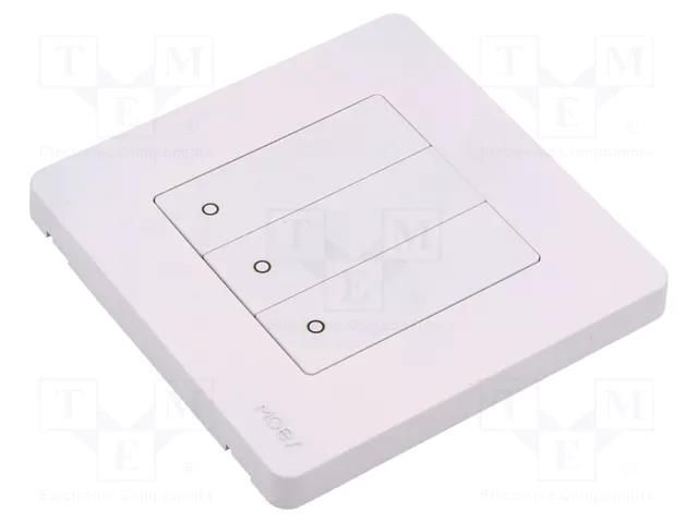 Touchless switch; No.of butt: 3; white MOES SR-ZT3-W