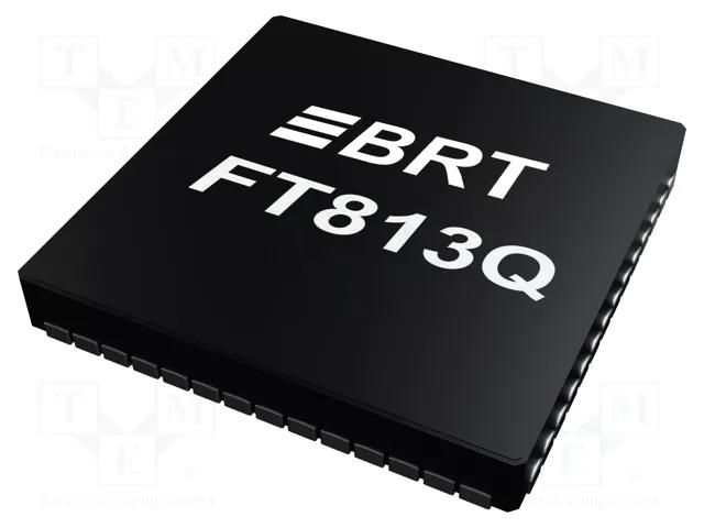 IC: multimedia controller; 3.3VDC; SMD; VQFN56; EVE2 BRIDGETEK FT813Q-T