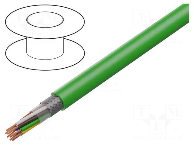 Wire: encoder cable; hybrid,ÖLFLEX® SERVO FD 798 CP; green; PUR LAPP OL798CP-0036910