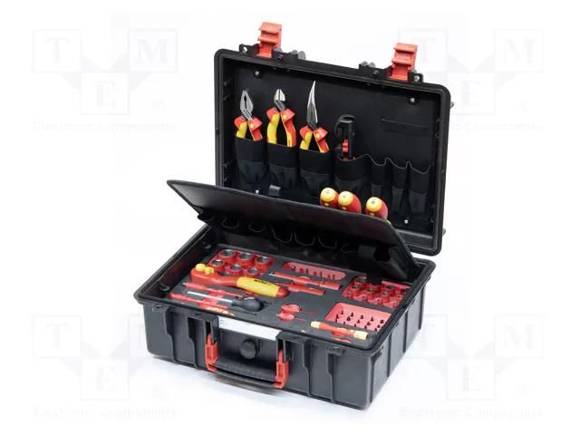 Kit: general purpose; for electricians,electric cars; 1kV; case WIHA WIHA.45833
