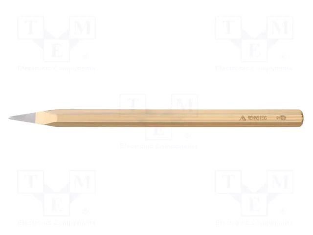 Pointed chisel; L: 300mm; Plating: varnish; Size: 16mm RENNSTEIG REN.33030019
