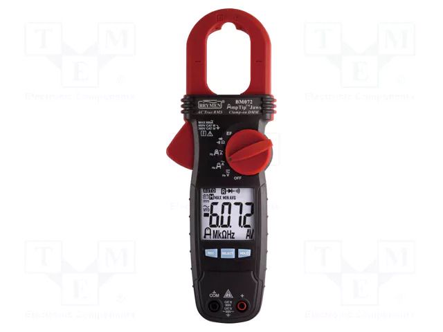 Meter: multifunction; digital,pincers type; LCD; (6000); VDC: 600V BRYMEN BM072