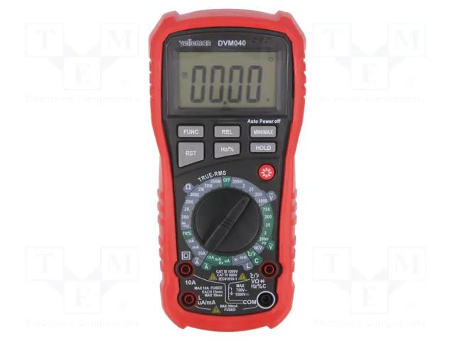 Digital multimeter; LCD; 3,5 digit (1999); VDC: 100uV÷1kV VELLEMAN VEL-DVM040