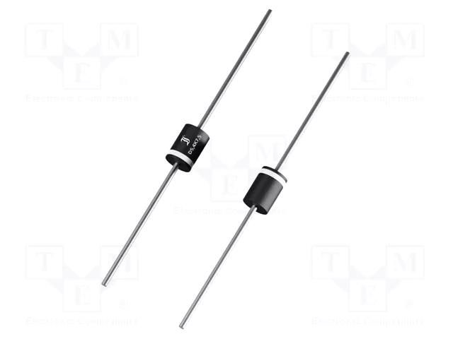Diode: TVS; 1.5kW; 180V; 6.4A; unidirectional; ±5%; Ø5,4x7,5mm DIOTEC SEMICONDUCTOR 1.5KE180A-DIO