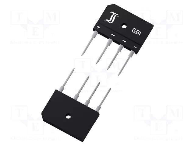 Bridge rectifier: single-phase; Urmax: 200V; If: 10A; Ifsm: 180A DIOTEC SEMICONDUCTOR GBI10D-DIO