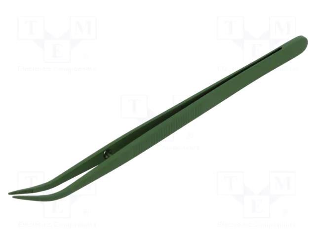 Tweezers; 150mm; Blades: curved; Blade tip shape: rounded BERNSTEIN BRN-5-107-9