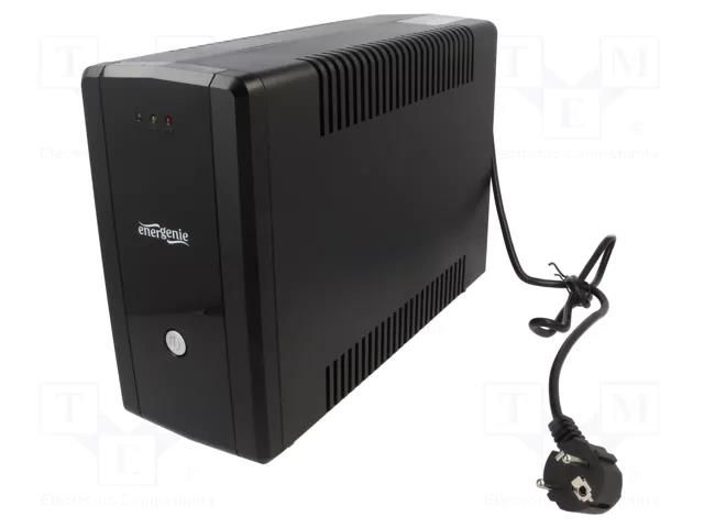 Power supply: UPS; 900W; 1.5kVA; 220V; 115x320x220mm; Schuko x4 GEMBIRD EG-UPS-H1500