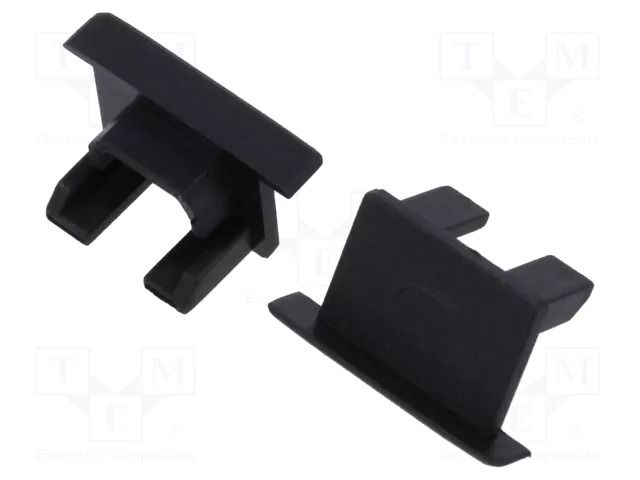 Cap for LED profiles; black; PDS-NK KLUŚ K-C24338C07