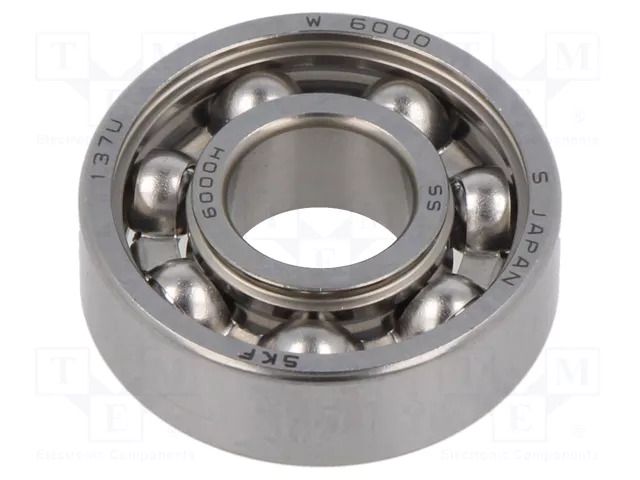 Bearing: single row deep groove ball; Øint: 10mm; Øout: 26mm SKF SKFW6000