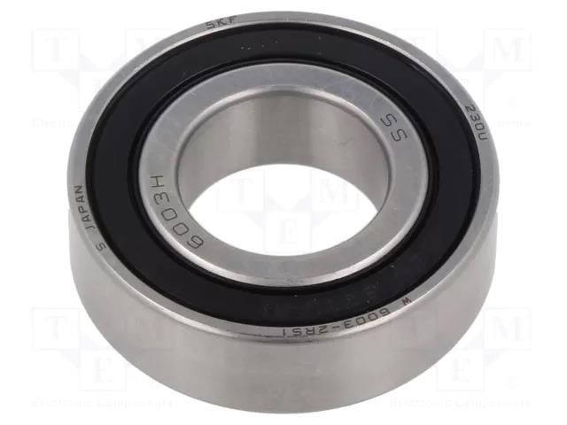 Bearing: single row deep groove ball; Øint: 17mm; Øout: 35mm SKF SKFW6003-2RS1