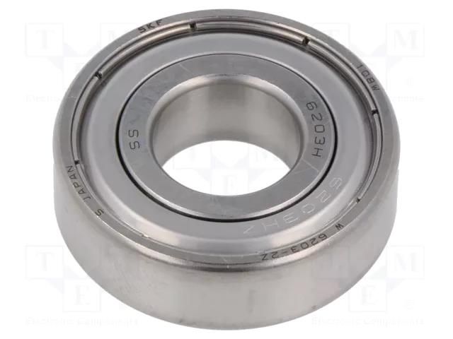 Bearing: single row deep groove ball; Øint: 17mm; Øout: 40mm SKF SKFW6203-2Z